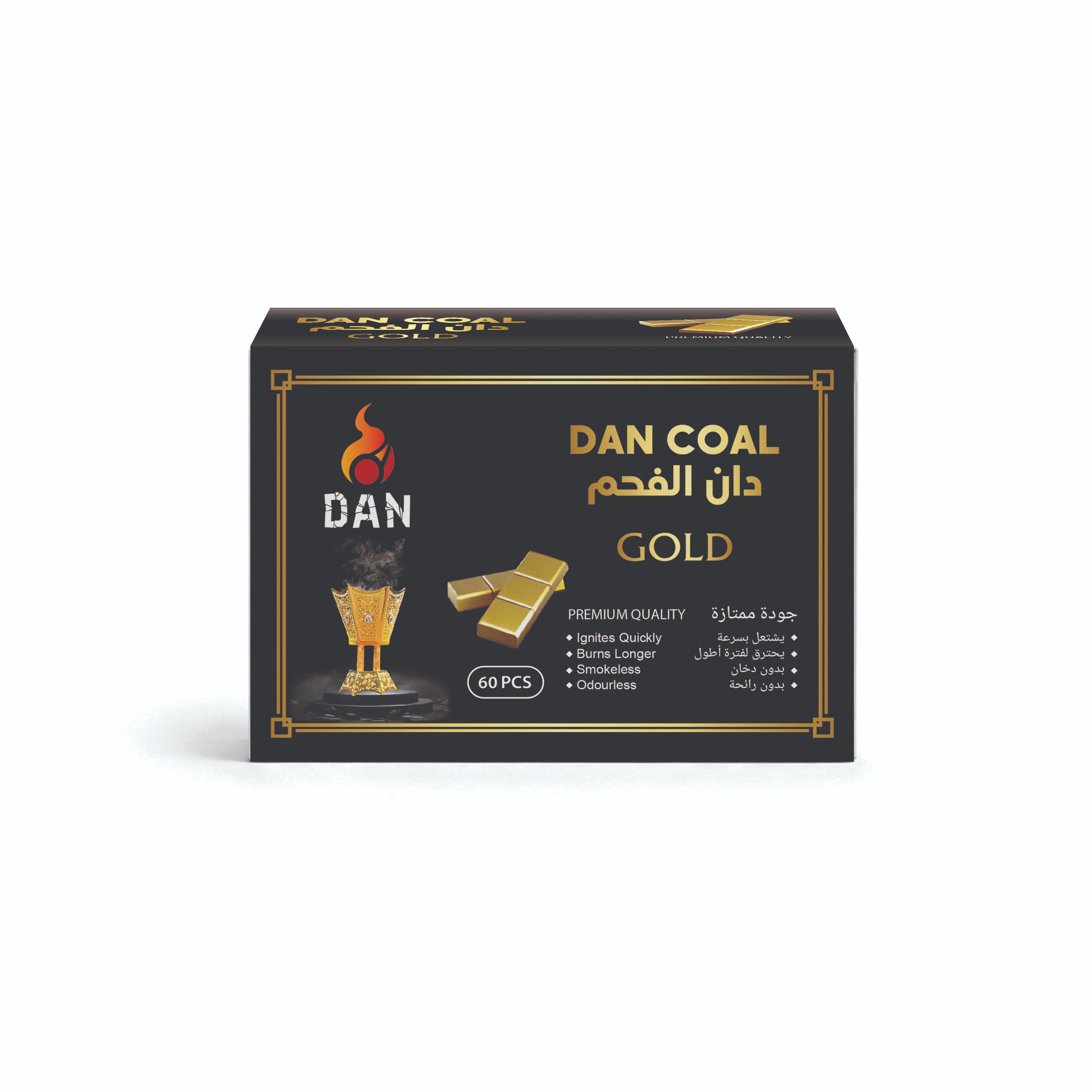 DAN MAGIC COAL GOLD 60 PCS